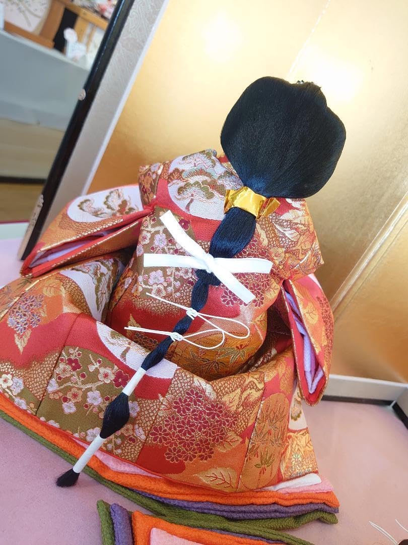 ○金襴衣装三人官女（大） キラキラ入り ○おひなさま ○お雛様 ○金襴